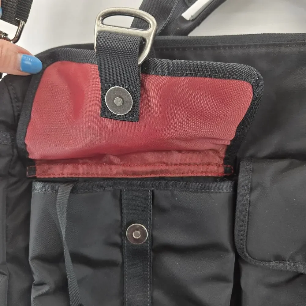 Tumi Tech Essential Gear Travel Briefcase Bag Black Adjustable Strap‎ Business